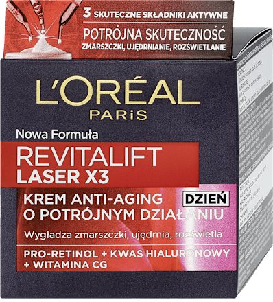 Revitalift Laser X3 Krem przeciwzmarszczkowy na dzień  L'ORÉAL PARiS