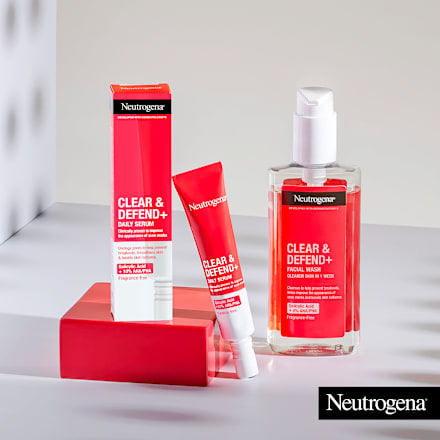 Čistiaci pleťový gél proti akné Clear & Defend+ Neutrogena