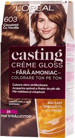 Vopsea păr 603 ciocolată cu vanilie L'ORÉAL PARiS CASTING Crème Gloss