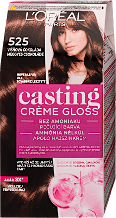 Hajszínező, meggyes csokoládé 525 L'ORÉAL PARiS CASTING Crème Gloss