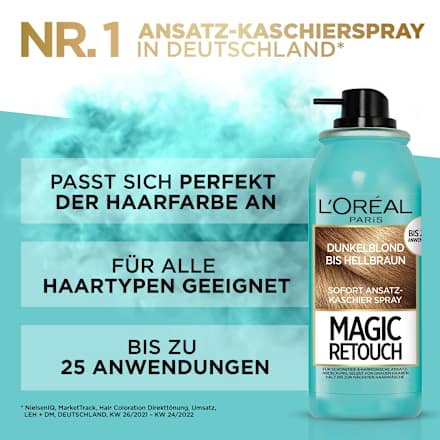 Magic Retouch Sofort Ansatz-Kaschierspray - dunkelblond bis hellbraun L'ORÉAL PARiS MAGIC RETOUCH