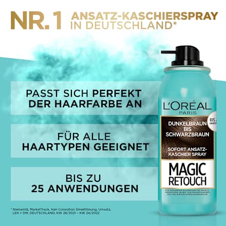 Magic Retouch Sofort Ansatz-Kaschierspray - dunkelbraun bis schwarzbraun L'ORÉAL PARiS MAGIC RETOUCH
