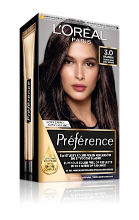 Farba do włosów 3.0 BRASILIA Ciemny Brąz L'ORÉAL PARiS PRÉFÉRENCE