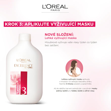 barva na vlasy Černá 100 L'ORÉAL PARiS EXCELLENCE Creme