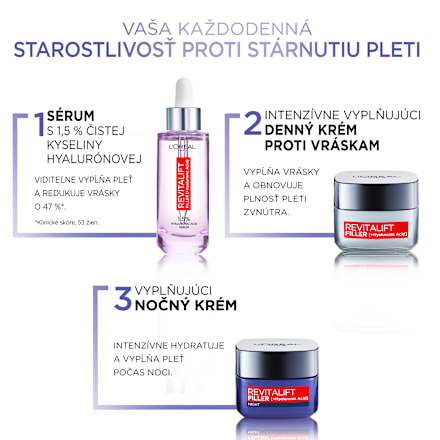 Intenzívne vyplňujúci denný pleťový krém Revitalift Filler  L'ORÉAL PARiS REVITALIFT