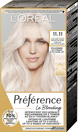 Boja za kosu - Br.11.11 Ultra Light Cool Crystal Blonde L'ORÉAL PARiS PRÉFÉRENCE