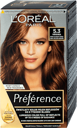 Barva za lase 5.3 Virginia  L'ORÉAL PARiS PRÉFÉRENCE