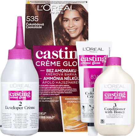 Farba na vlasy - 535 čokoládová L'ORÉAL PARiS CASTING Crème Gloss