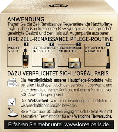 Age Perfect Zell-Renaissance Nachtpflege L'ORÉAL PARiS AGE PERFECT
