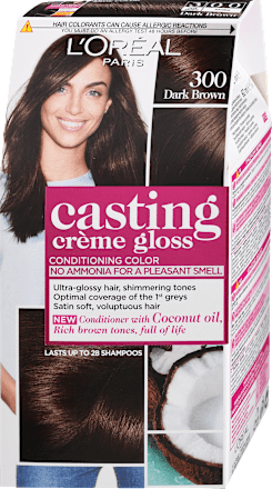 Boja za kosu - 300 Darkest Brown L'ORÉAL PARiS CASTING Crème Gloss