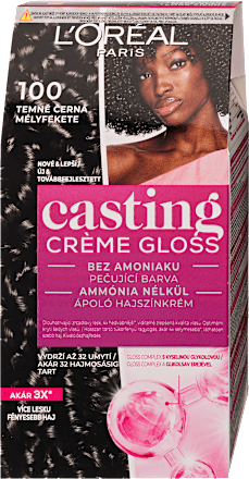 Hajszínező, mélyfekete 100 L'ORÉAL PARiS CASTING Crème Gloss