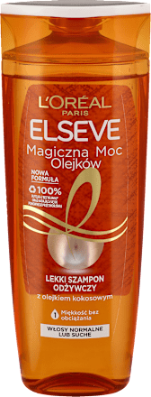 Magiczna Moc Olejków Lekki Szampon Odżywczy z olejkiem kokosowym do włosów normalnych lub suchych  L'ORÉAL PARiS ELSEVE
