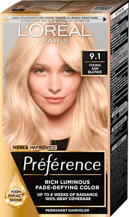 Боя за коса - Nr. 9.1 Viking Ash Blonde L'ORÉAL PARiS PRÉFÉRENCE