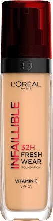Foundation Infaillible 32h Fresh Wear, 250 Radiant Sand, LSF 25 L'ORÉAL PARiS