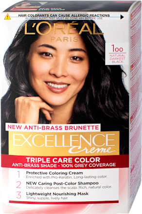 Boja za kosu - 100 Natural Darkest Black L'ORÉAL PARiS EXCELLENCE Creme