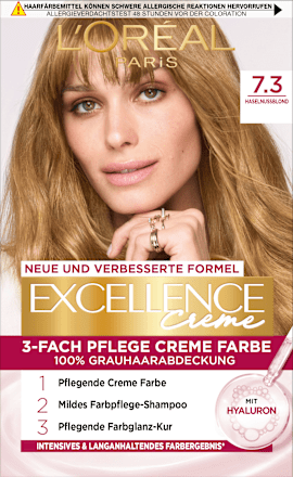 Haarfarbe 7.3 Haselnussblond L'ORÉAL PARiS EXCELLENCE Creme