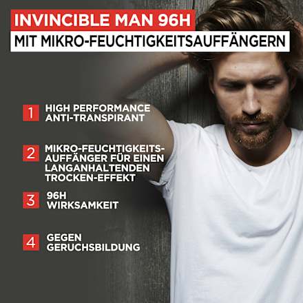 Antitranspirant Deospray Invincible Man 96h L'ORÉAL PARiS MEN EXPERT