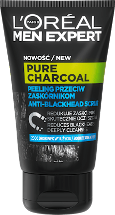 Peeling przeciw zaskórnikom Pure Charcoal L'ORÉAL PARiS MEN EXPERT
