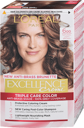 Boja za kosu - 600 Natural Light Brown L'ORÉAL PARiS EXCELLENCE Creme
