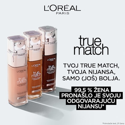 true match tekući puder – 2.R/2.C Cool Rose  L'ORÉAL PARiS