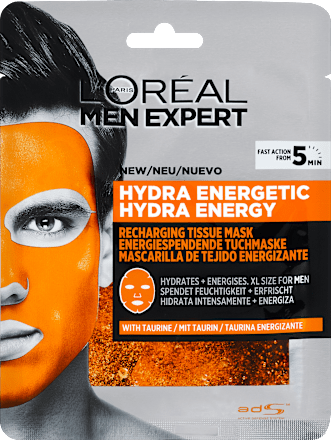 Men Expert Hydra Energie Tuchmaske L'ORÉAL PARiS MEN EXPERT