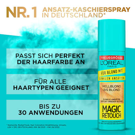 Ansatzspray hellblond für dunkle Ansätze L'ORÉAL PARiS MAGIC RETOUCH