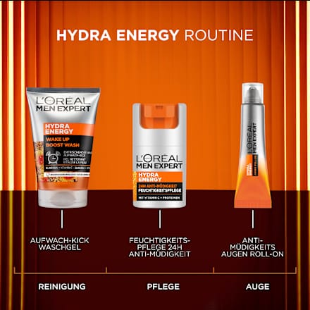 Waschgel Hydra Energy, Wake Up Boost Wash L'ORÉAL PARiS MEN EXPERT