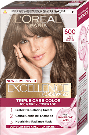 Боя за коса Excellence Creme, Nr.6.00 Истинско светло кестеняво L'ORÉAL PARiS EXCELLENCE Creme