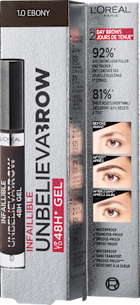 Augenbrauengel Infaillible Unbelieva Brow 48H 1.0 Ebony L'ORÉAL PARiS
