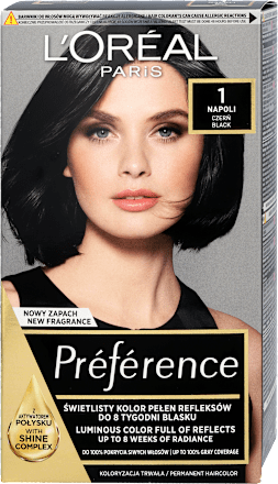 Farba do włosów 1.0 NAPOLI Czerń L'ORÉAL PARiS PRÉFÉRENCE