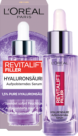 Anti Falten Serum Revitalift Filler 1,5 % Pure Hyaluronsäure L'ORÉAL PARiS REVITALIFT