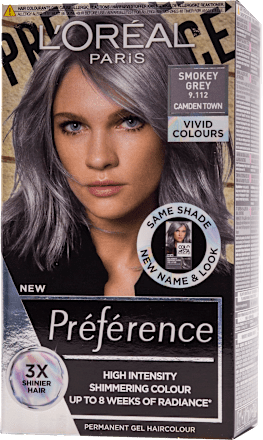 Vopsea permanentă 9.112 smokey grey L'ORÉAL PARiS PRÉFÉRENCE