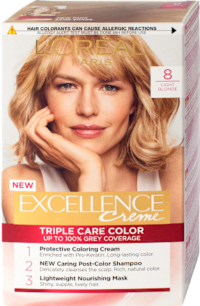 Boja za kosu - 8 Light Blonde L'ORÉAL PARiS EXCELLENCE Creme