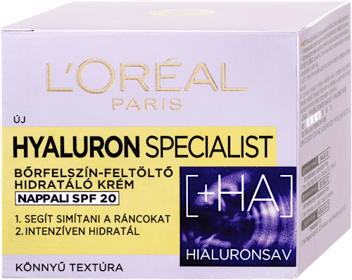 Nappali arckrém, hyaluron specialist L'ORÉAL PARiS