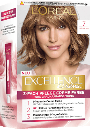 Boja za kosu – 7 Mittelblond L'ORÉAL PARiS EXCELLENCE Creme