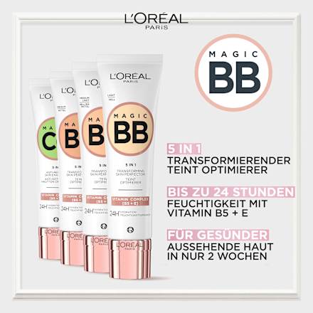 BB Cream 5in1, 24h feuchtigkeitsspendend, Mittel, LSF 11 L'ORÉAL PARiS