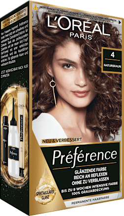 Haarfarbe 4 Naturbraun L'ORÉAL PARiS PRÉFÉRENCE