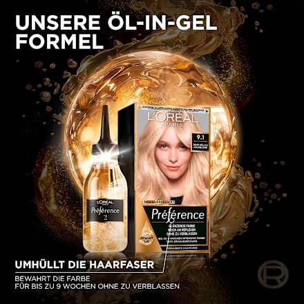 Haarfarbe 6.21 Helles Perlmuttbraun L'ORÉAL PARiS PRÉFÉRENCE