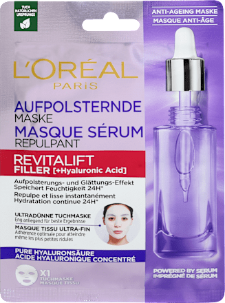 Tuchmaske Revitalift Filler + Hyaluronsäure L'ORÉAL PARiS REVITALIFT