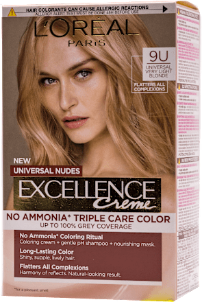 Boja za kosu UNIVRSAL NUDES – 9U UNIVERSAL VERY LIGHT BLONDE L'ORÉAL PARiS EXCELLENCE Creme