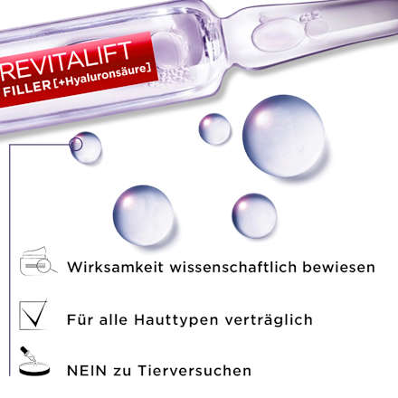 Ampullen Revitalift Filler Hyaluron 28Tage Kur L'ORÉAL PARiS REVITALIFT