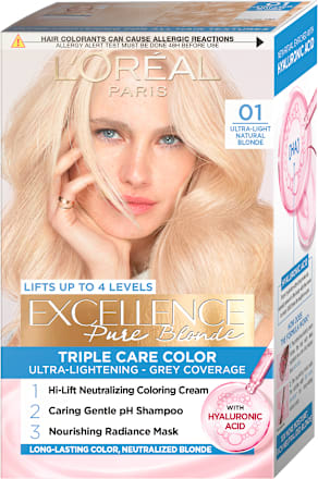Boja za kosu - 01 Ultra-Light Natural Blonde L'ORÉAL PARiS EXCELLENCE Creme