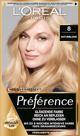 Haarfarbe 8 California Naturblond L'ORÉAL PARiS PRÉFÉRENCE