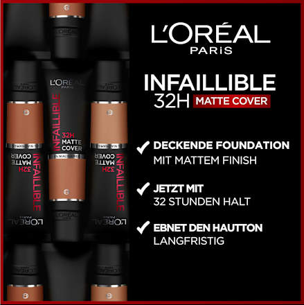 Foundation Infaillible 32H Matte Cover 330 Noisette/Hazelnut L'ORÉAL PARiS