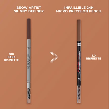 Skinny Definer olovka za obrve – 108 Dark Brunette L'ORÉAL PARiS