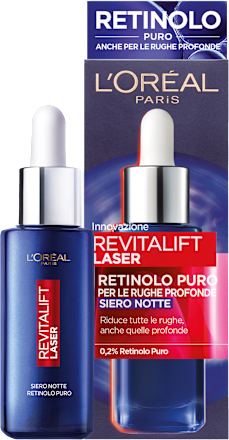 Siero notte retinolo puro per rughe profonde Revitalift Laser L'ORÉAL PARiS