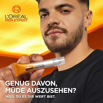 Augen Roll-on Hydra Energy, Koffein + Vitamin C L'ORÉAL PARiS MEN EXPERT