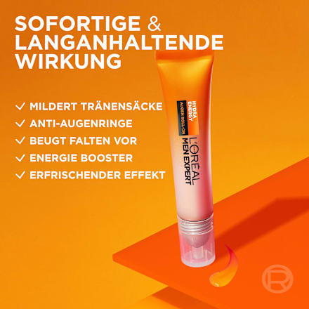 Augen Roll-on Hydra Energy, Koffein + Vitamin C L'ORÉAL PARiS MEN EXPERT