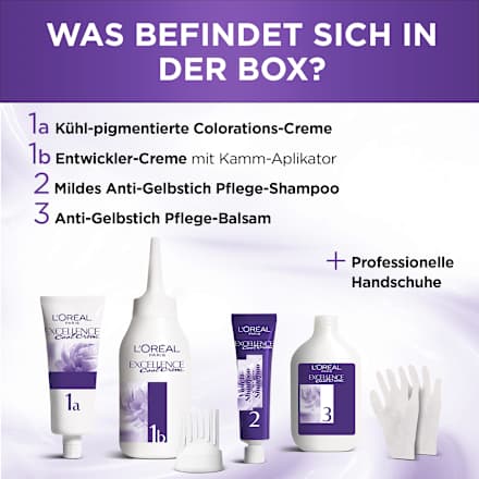 Excellence Cool Creme Haarfarbe - Nr. 8.11 Ultra Kühles Hellblond L'ORÉAL PARiS EXCELLENCE Creme