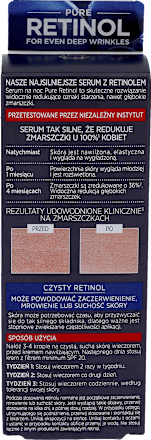 Serum na noc Revitalift Laser Pure Retinol Głębokie Zmarszczki L'ORÉAL PARiS
